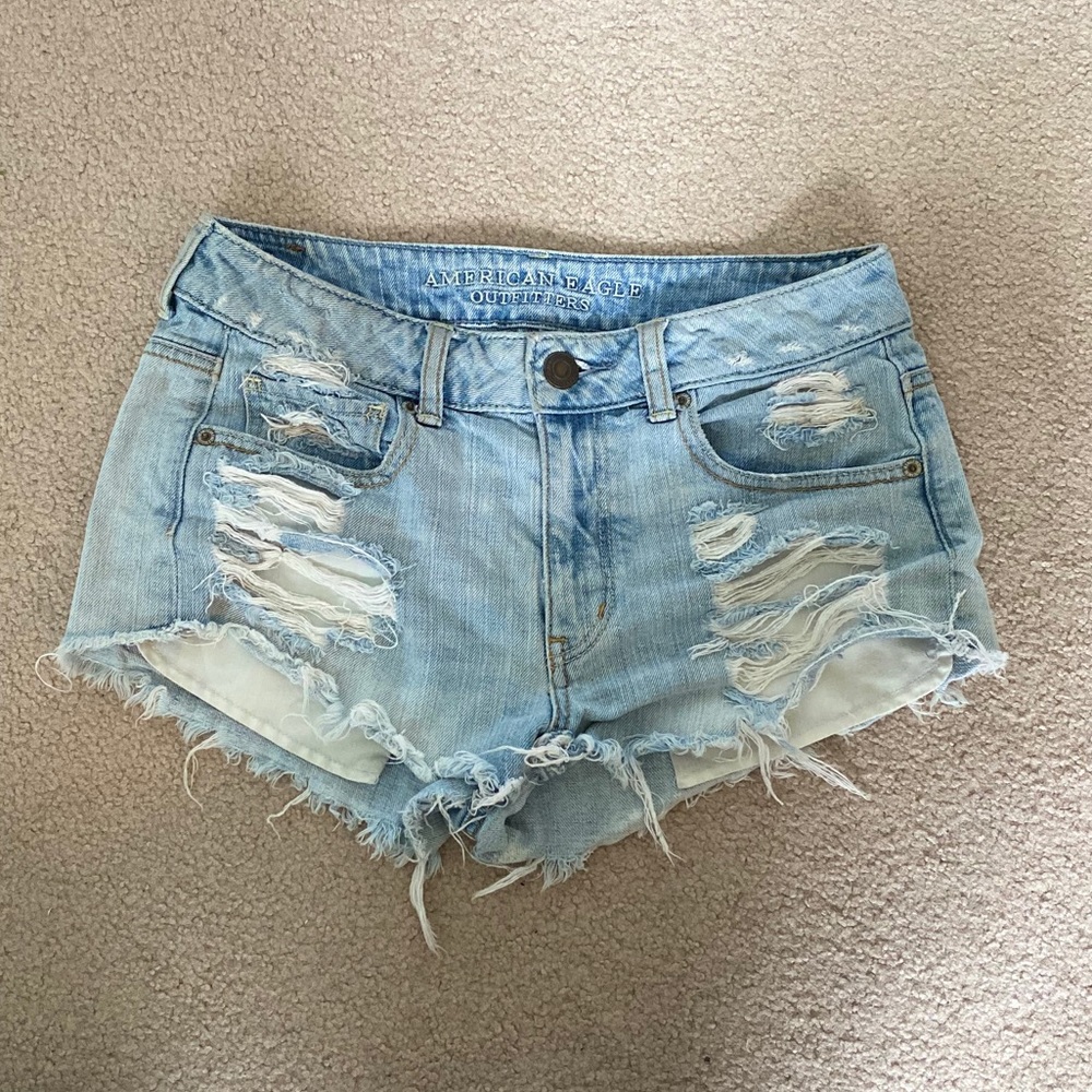 American Eagle Midi-Rise Jean Shorts